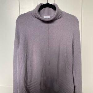 Nordstrom Wool-blend Lavender Turtleneck Sweater Size Medium
